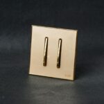 H8 2 Gang Switch - Gold