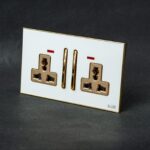H8 Twin Socket - White