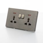 M1 Twin Socket - Grey