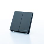 T2 2 Gang Switch -  Black