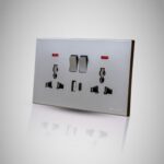 T8 Twin Socket + USB - Grey